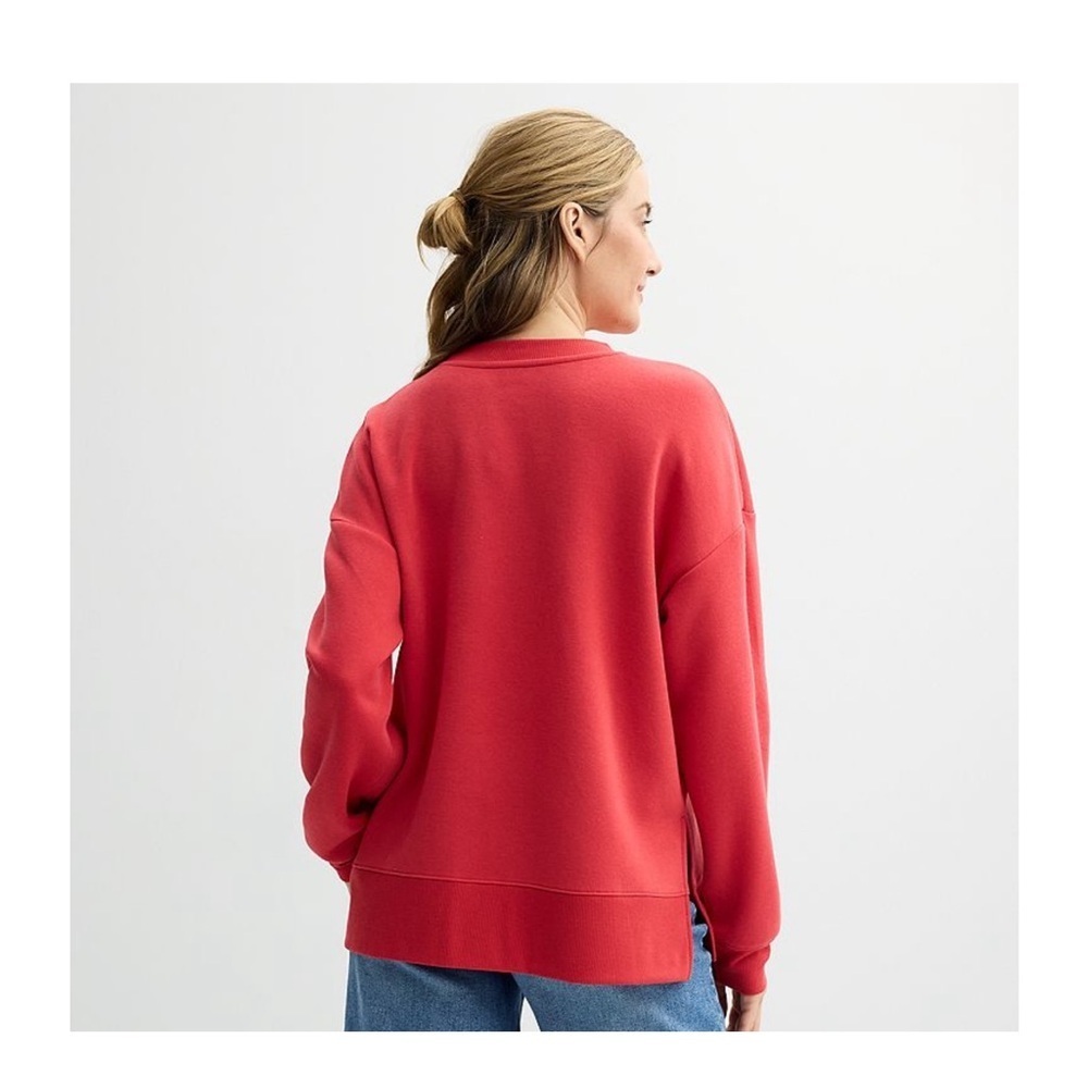 The Grinch Merry Christmas Graphic Crewneck Fleece in Red - Picture 2 of 3